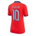 Günstige England Raheem Sterling #10 Auswärts Fussballtrikot Damen WM 2022 Kurzarm